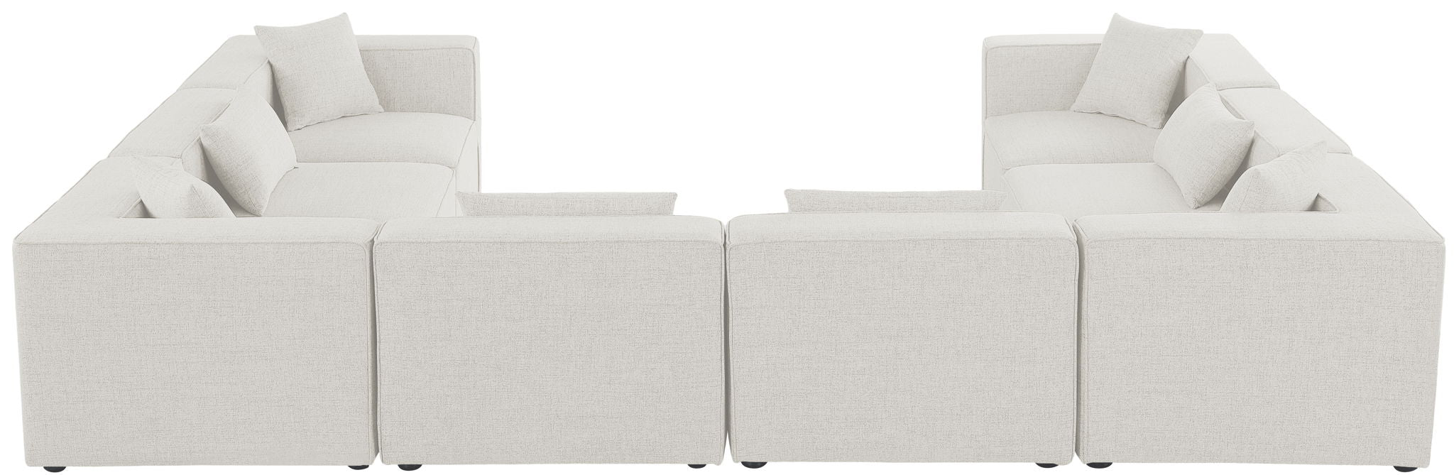 Cube - Linen 8 Piece Modular Sectional