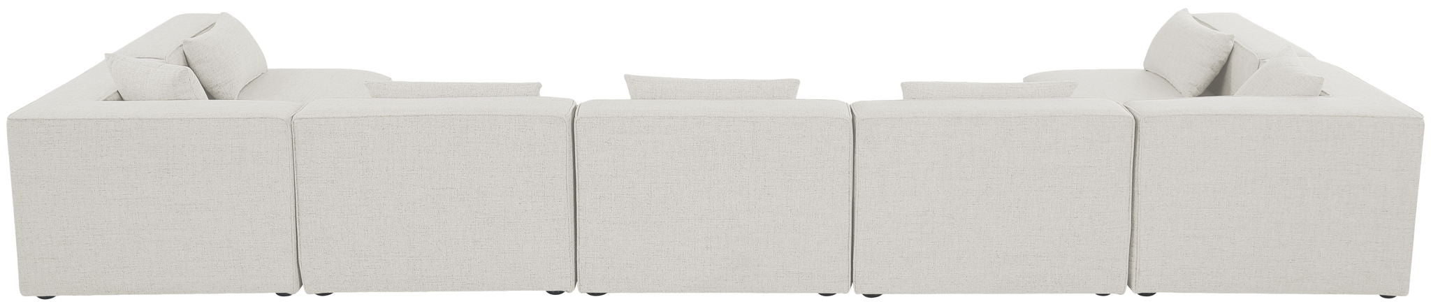 Cube - Linen 7 Piece Modular U-Shaped Sectional - Stylish Home Furniture