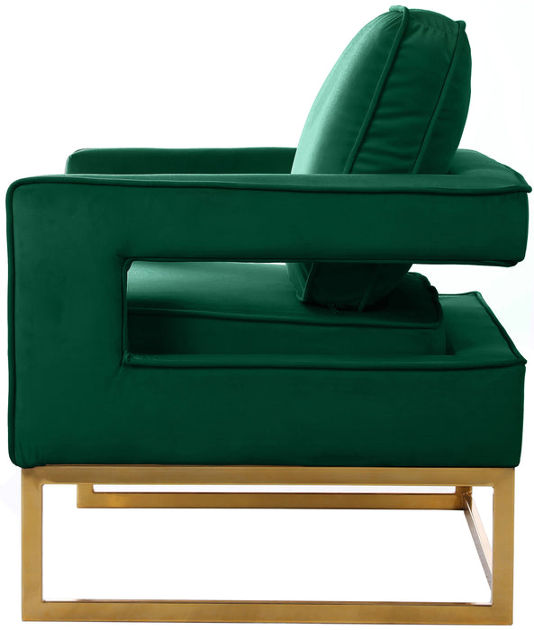 Noah - Accent Chair with Gold Legs