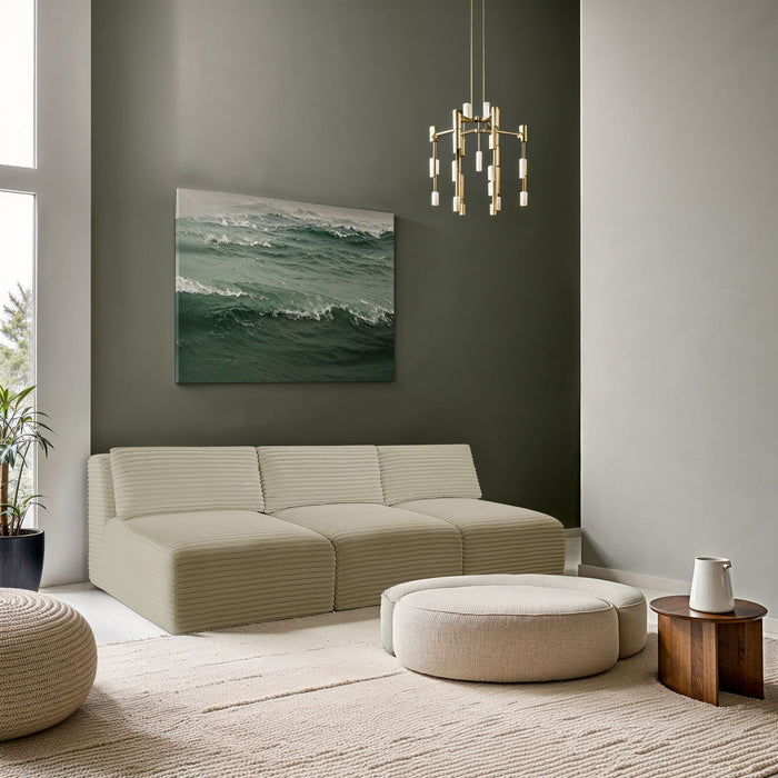 Shaggy - 3 Seat Modular Armless Sofa