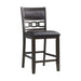 Amherst - Counter Height Faux Leather Side Chair (Set of 2) - Walnut - Stylish Home Furniture