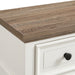 Eastwood - Youth 3-Drawer Nightstand - Brown And White - Stylish Home Furniture