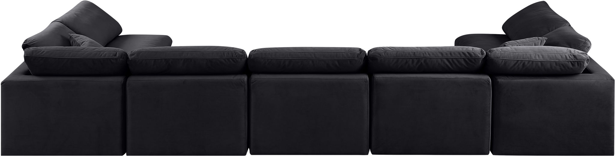 Indulge - Velvet 7 Piece Modular U-Shaped Sectional