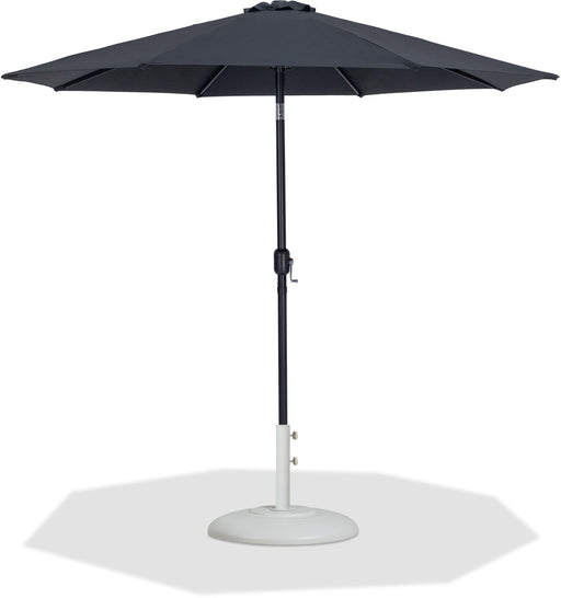 Fiji - Aluminum Patio Umbrella With Round White And Black Base