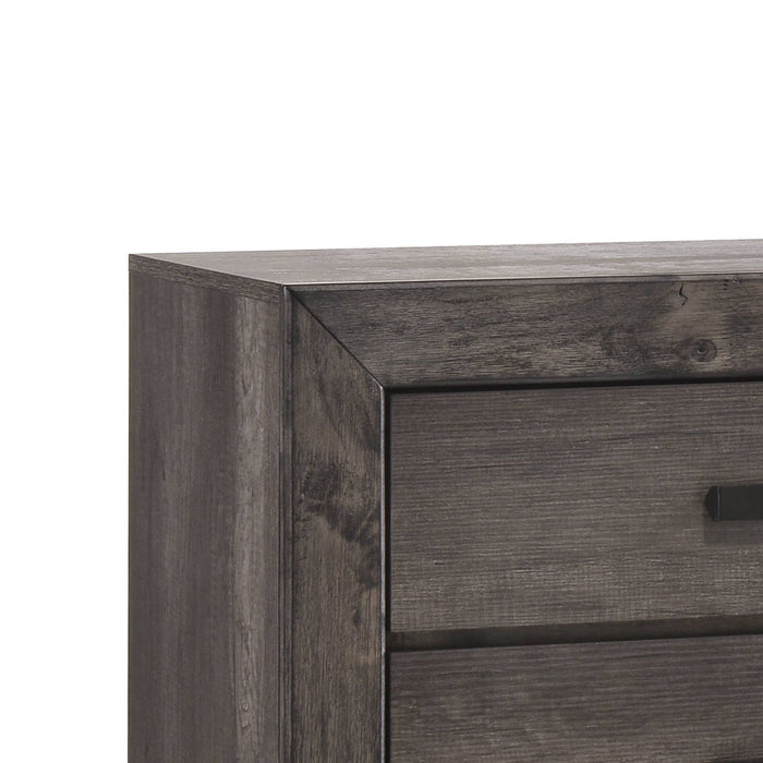 Nathan - Nightstand - Gray Oak Finish - Stylish Home Furniture