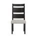Jemma - Wood Back Dining Side Chair (Set of 2) - Dark Espresso / Beige Linen - Stylish Home Furniture