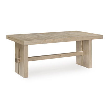 Lasinger - Rectangular Dining Room Extension Table - Light Brown - Stylish Home Furniture