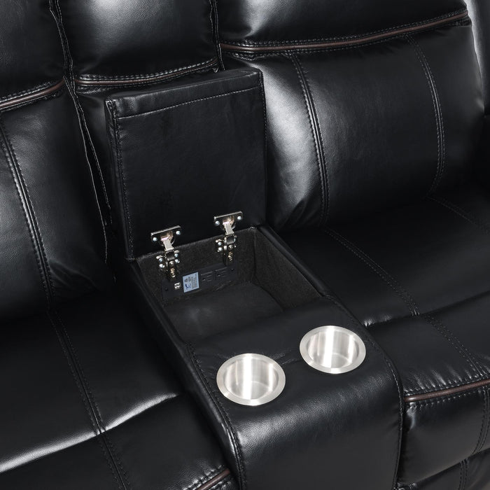 U105 - Motion Loveseat - Black