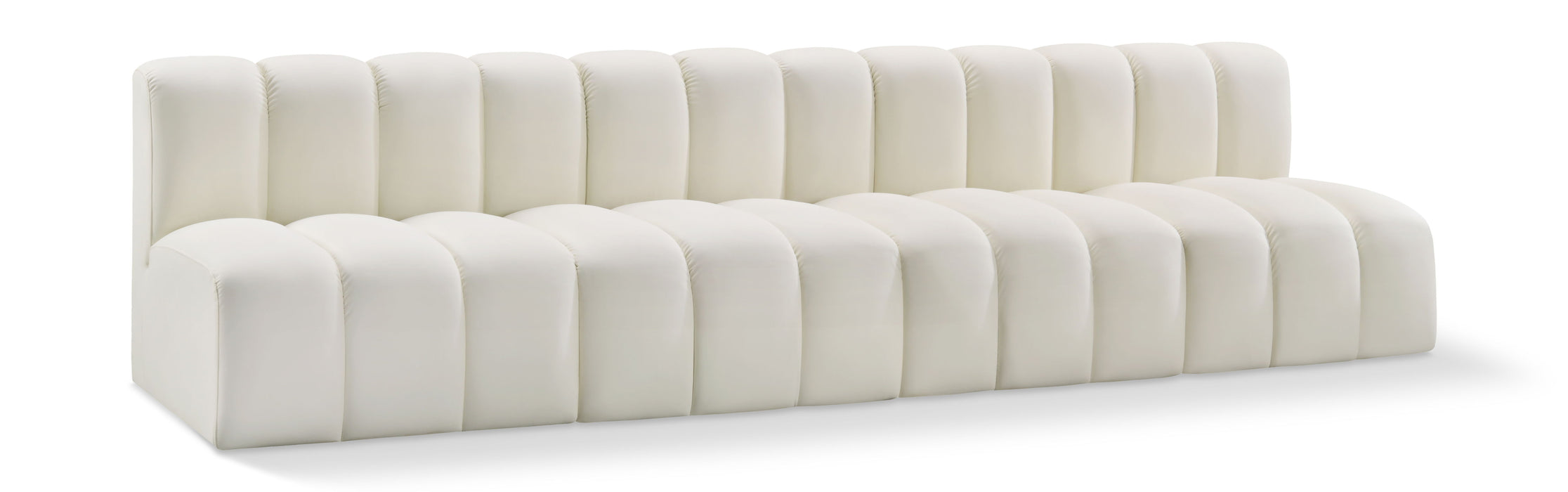 Arc - Faux Leather 4 Seats Modular Sofa