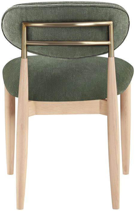 Riccio - Fabric Dining Side Chair (Set of 2) - Natural Frame