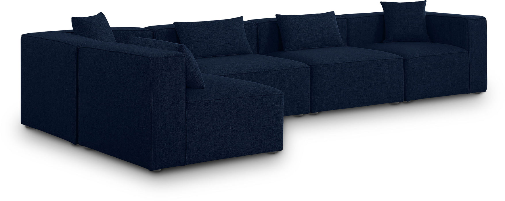 Cube - Linen 5 Piece Modular Sectional