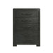 Allan - 5-Drawer Chest - Black - Stylish Home Furniture