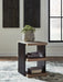 Rylandyn - Rectangular End Table - Black / Light Brown - Stylish Home Furniture