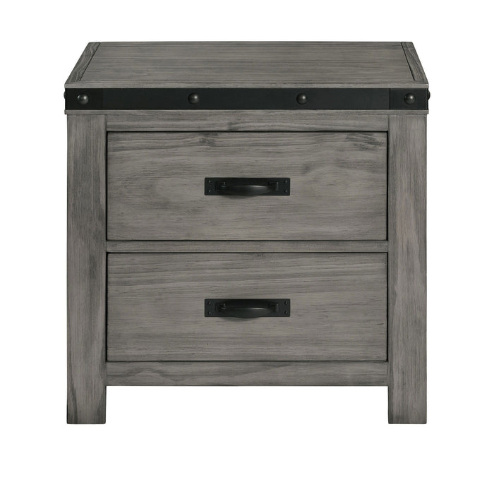 Wade - 2-Drawer Nightstand - Black Finish - Stylish Home Furniture