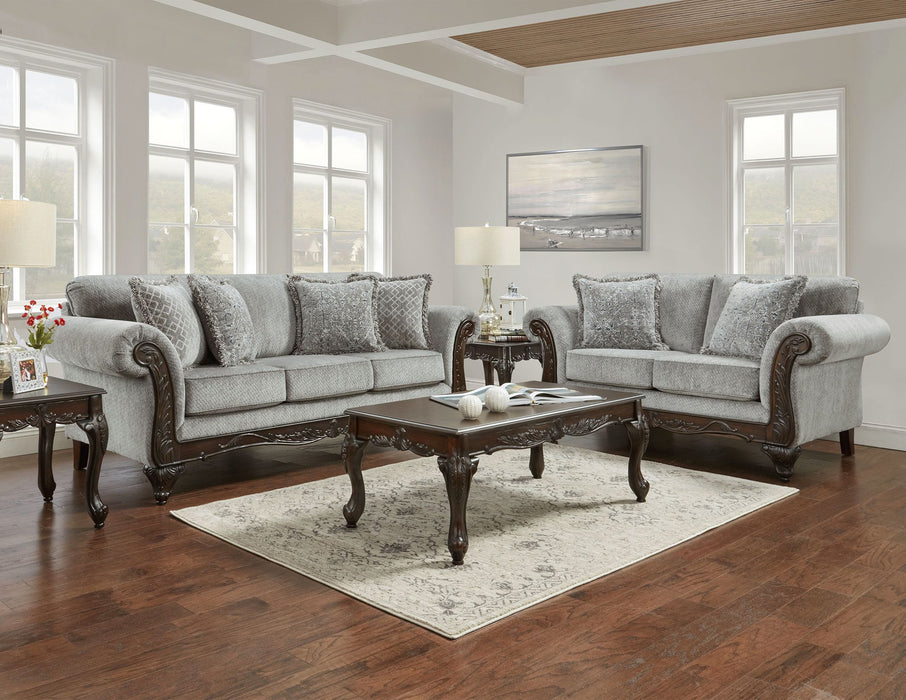 Emma Slate Sofa & Loveseat Set