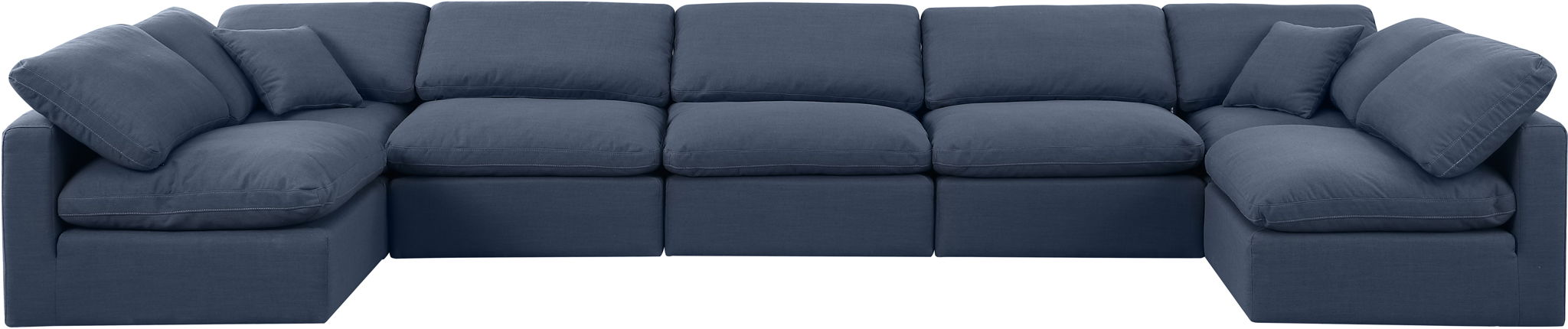 Indulge - Linen 7 Piece Modular U-Shaped Sectional - Stylish Home Furniture