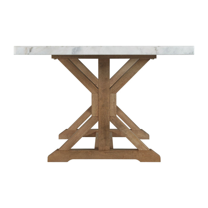 Lakeview - Marble Standard Height Rectangular Dining Table - White - Stylish Home Furniture
