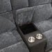 U177 - Motion Loveseat - Charcoal Gray - Stylish Home Furniture