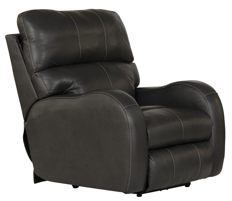 Angelo - Power Recliner - Gunmetal - Stylish Home Furniture