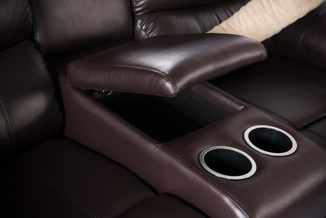 U191 - Motion Loveseat - Brown - Stylish Home Furniture