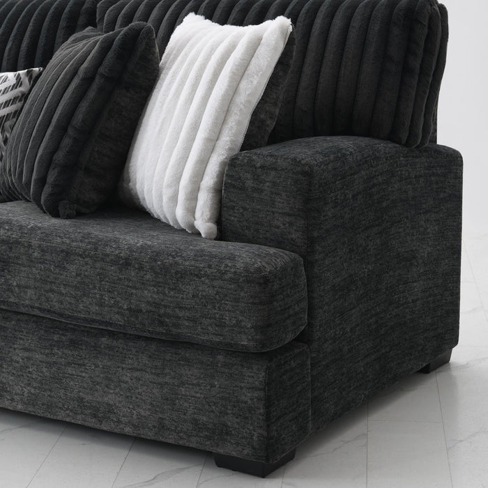 U257 - 3 Piece Sectional - Dark Gray