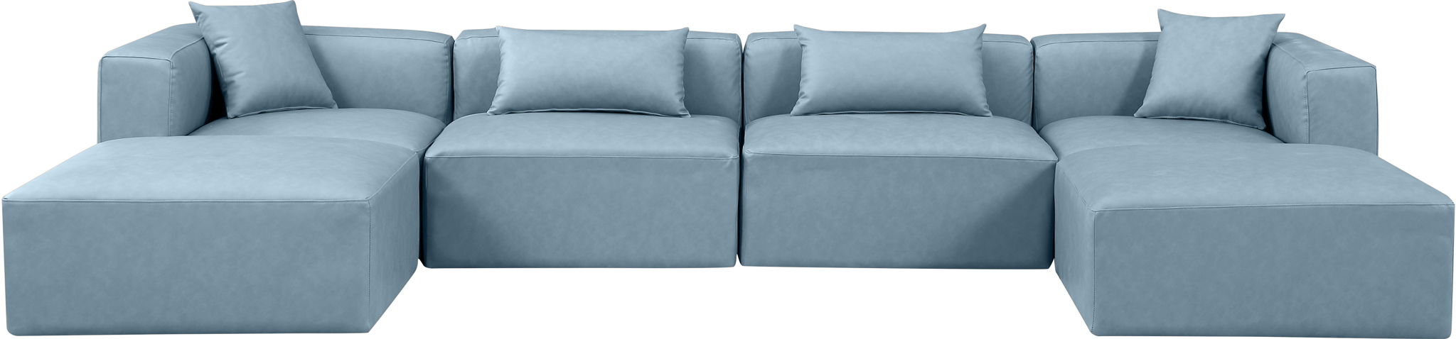 Cube - 6 Piece Modular Double Chaise Sectional