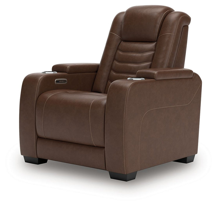 High Impact - Power Recliner / Adj Headrest - Tobacco - Stylish Home Furniture