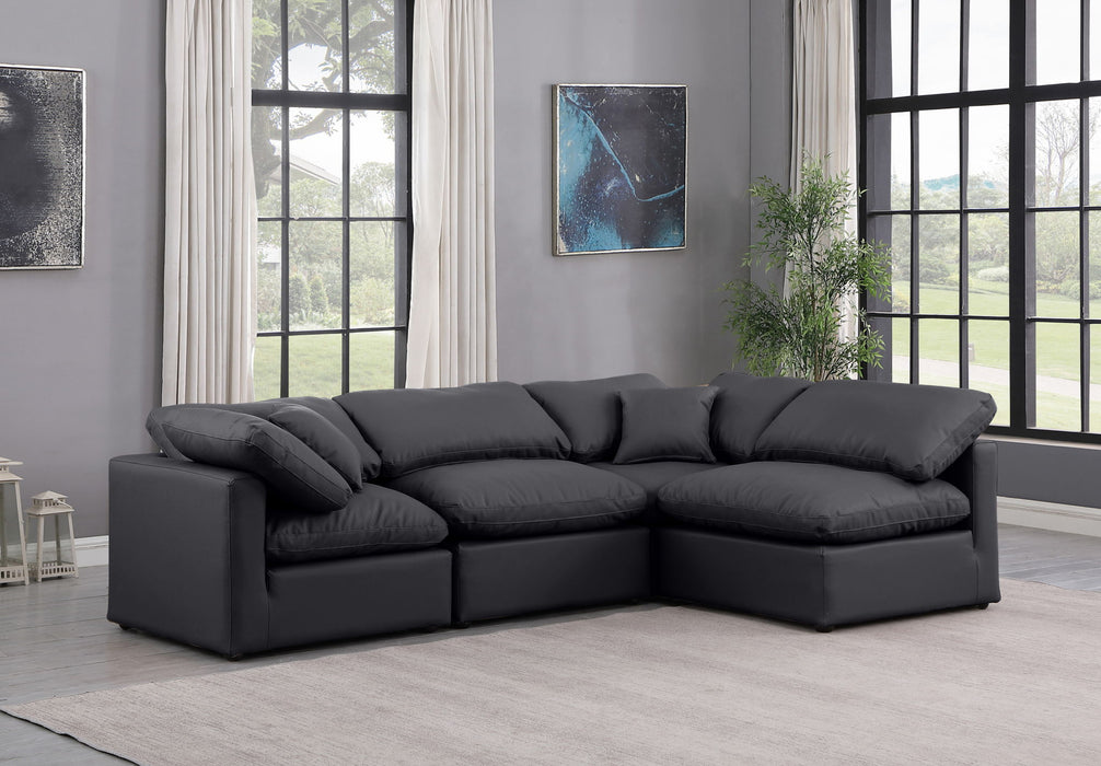 Indulge - Faux Leather 4 Piece Modular Sectional