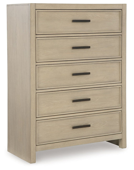 Calmoro - Five Drawer Chest - Gray - Stylish Home Furniture