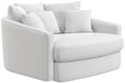 Matty - Round Accent Cuddle Chaise - Stylish Home Furniture