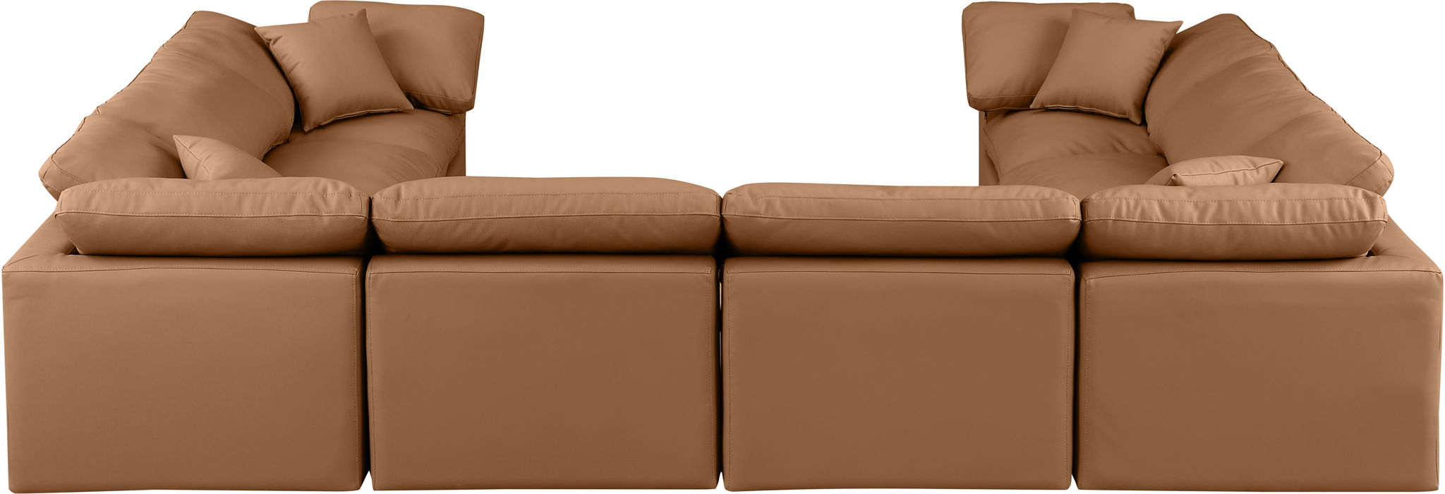 Indulge - Faux Leather 8 Piece Modular Sectional - Stylish Home Furniture