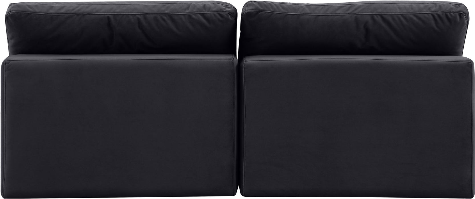 Comfy - Velvet Modular Armless Sofa 2 Seats