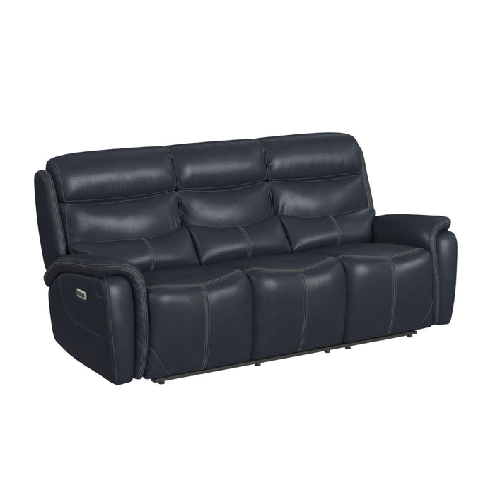 Aruba - Power Motion Sofa With Power Headrest - Pebble Navy - Stylish Home Furniture