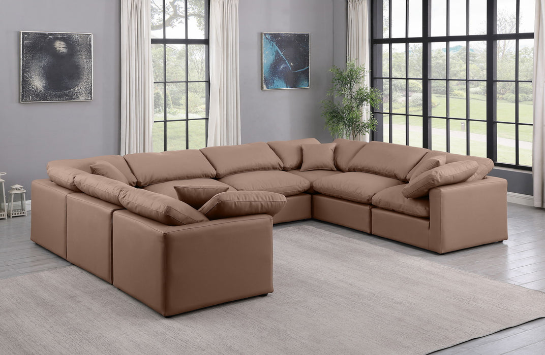 Indulge - Faux Leather 8 Piece Modular Sectional - Stylish Home Furniture
