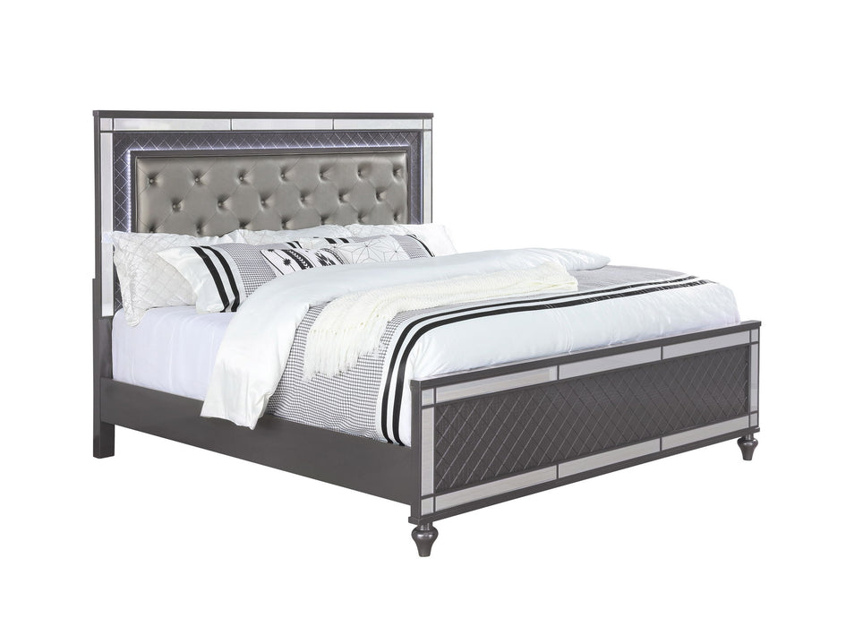 Refino - Bedroom Set - Gunmetal