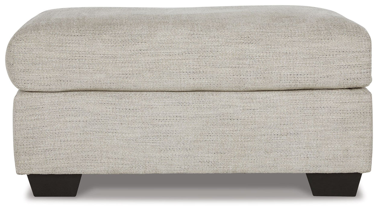 Vayda - Ottoman - Pebble - Stylish Home Furniture