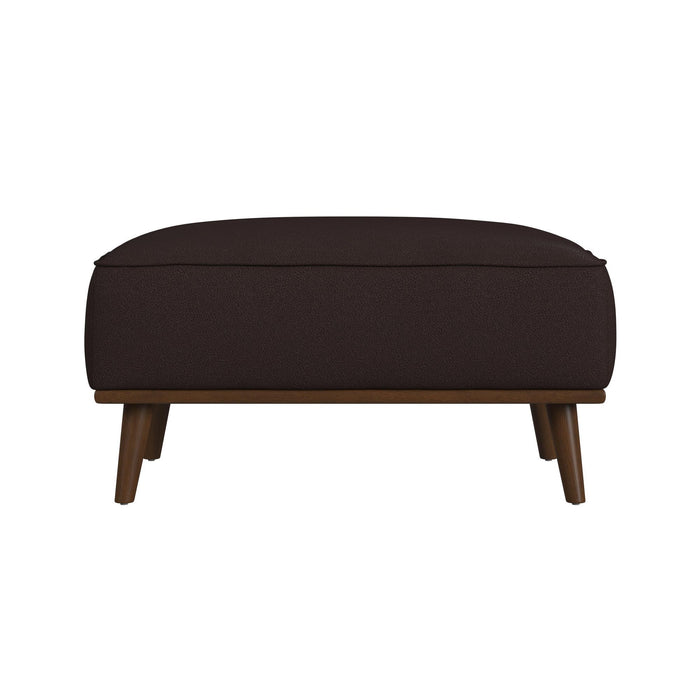 Destiny - Ottoman With Wood Base - Stylish Home Furniture