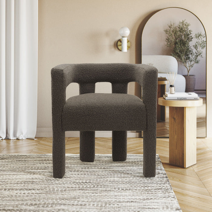 Athena - Boucle Fabric Dining Chair