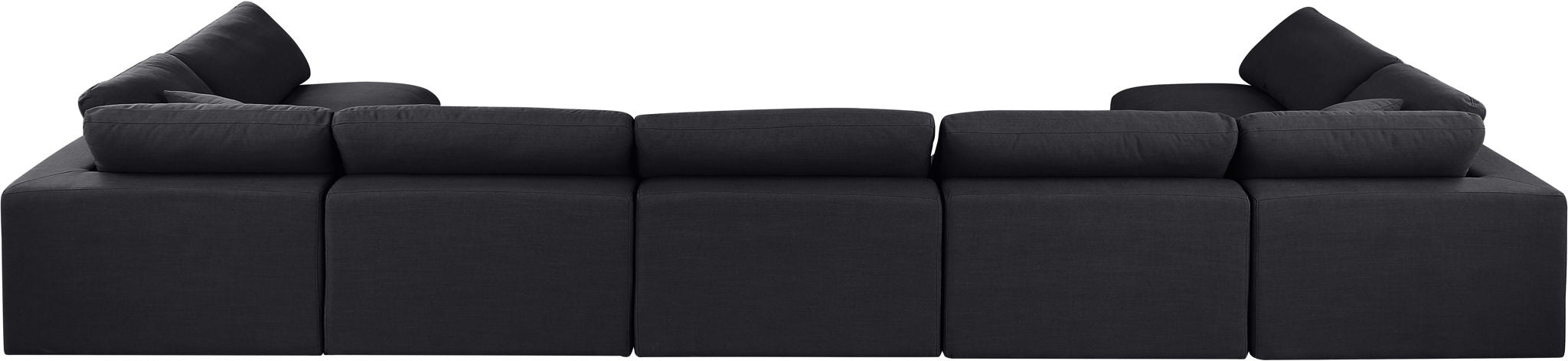 Comfy - 7 Piece Linen Modular Armless Sectional