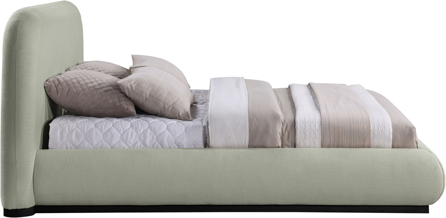 Vaughn - Chenille Bed With Black Base