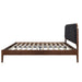 Hawthorne - 5/0 Queen Platform Bed With Chair arcoal Upholstered Headboard - Brown - Stylish Home Furniture