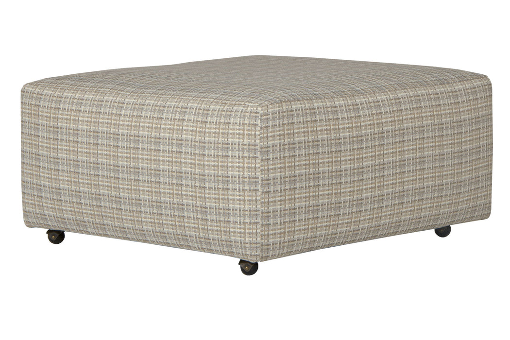 McPherson - Castered Cocktail Ottoman - White - Stylish Home Furniture