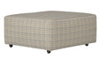 McPherson - Castered Cocktail Ottoman - White - Stylish Home Furniture