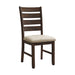 Jax - Ladder Back Side Chair (Set of 2) - Smokey Walnut - Stylish Home Furniture