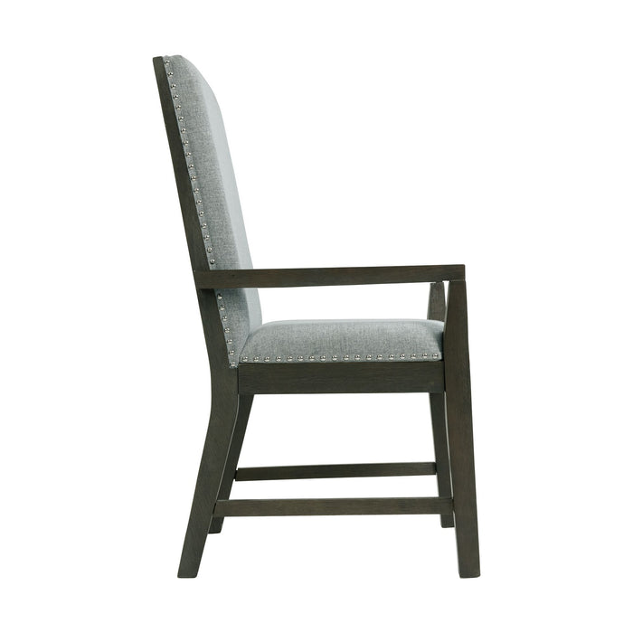 Donovan - Standard Height Arm Chair (Set of 2) - Gray - Stylish Home Furniture