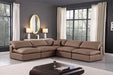 Comfy - 5 Piece Faux Leather Modular Corner Armless Sectional - Stylish Home Furniture