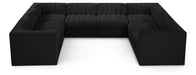 Rummi - Velvet Performance Fabric Upholstered Modular Sectional - Stylish Home Furniture