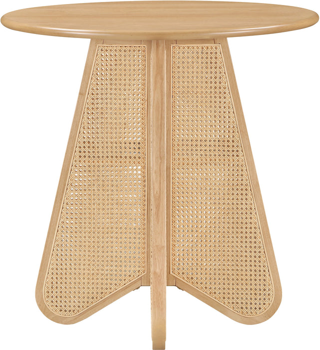 Butterfly - Solid Wood And Natural Cane Table With Natural Top