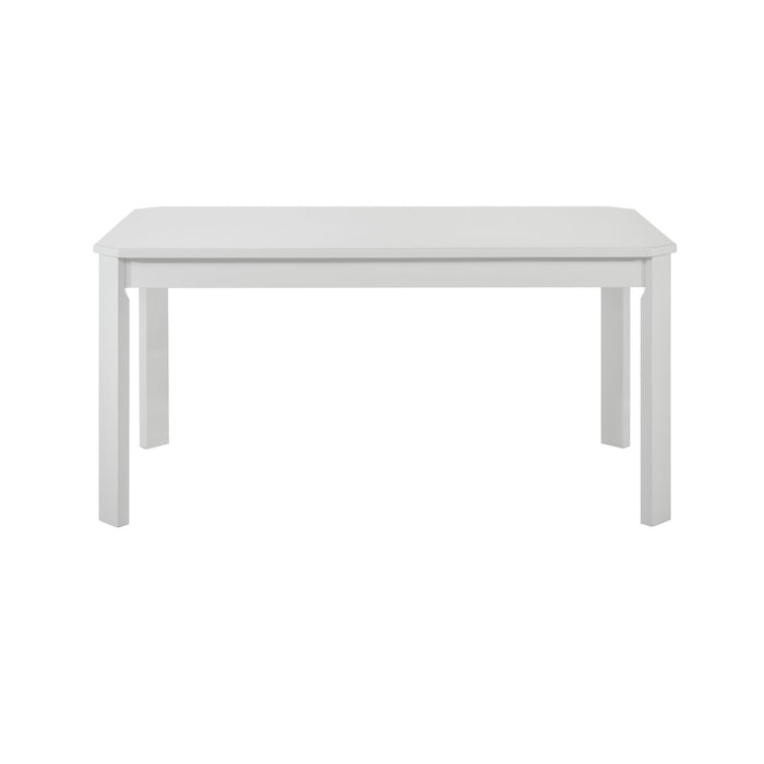 Travis Youth - 5 Piece Dining Set With Table And 4 Chairs - White - Stylish Home Furniture