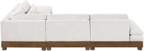 Turin - Chenille Fabric Upholstered Modular Sectional - Cream - Stylish Home Furniture